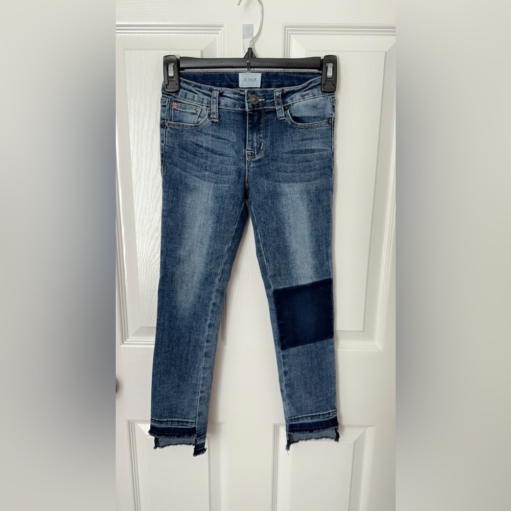 Hudson Jeans Girls Distressed Blue Skinny Jeans